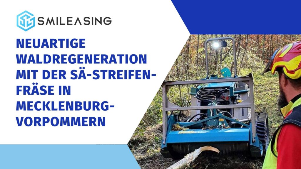 Neuartige Waldregeneration mit der Sä-Streifen-Fräse in Mecklenburg-Vorpommern