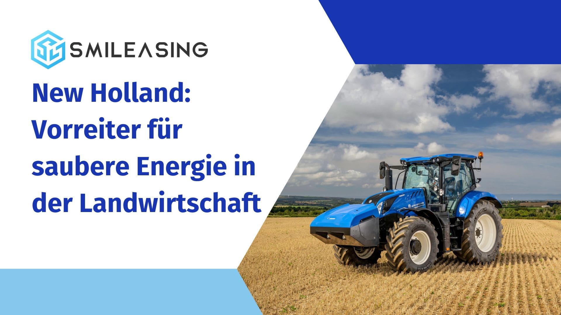 New Holland Vorreiter für saubere Energie in der Landwirtschaft